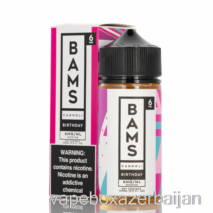 E-Juice Vape Birthday Cannoli - Bam Bam's Cannoli - 100mL 0mg